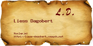 Liess Dagobert névjegykártya